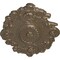 Ekena Millwork Strasbourg Ceiling Medallion, Hand-Painted Warm Silver, 30 1/2"W x 20"H x 1 1/2"P CM30SGWSS - alternate 3